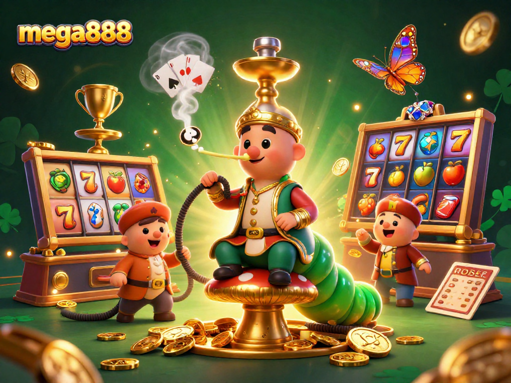 Mega888 menawarkan pengalaman permainan slot dalam talian dengan simbol bertuah dan elemen kasino yang menarik.