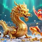 Engage in kèo nhà cái with vibrant sports theme featuring a dragon, phoenix, and koi fish.