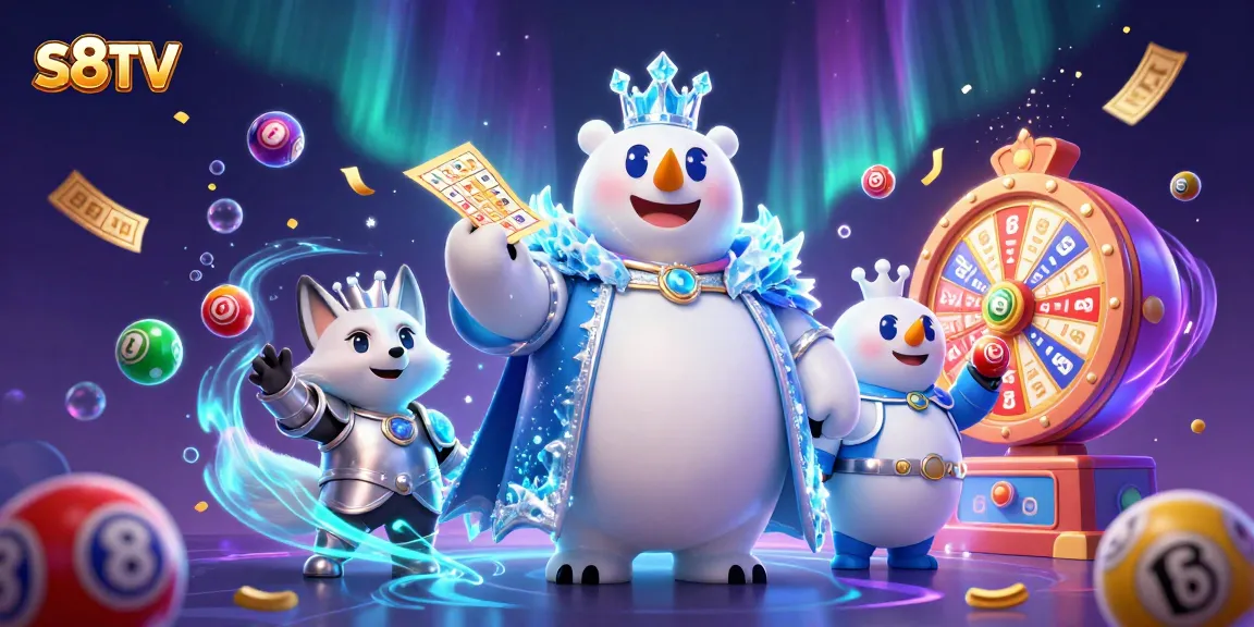 Join the excitement with S8TV as the ice king polar bear and snow fox unveil vibrant lottery elements and dynamic casino features.