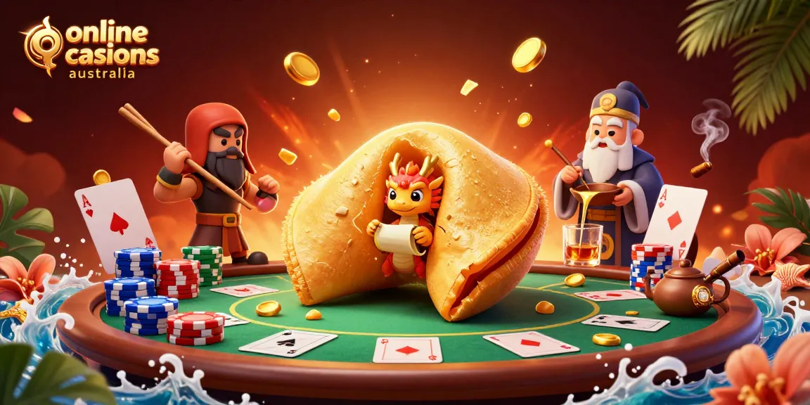 Experience the excitement of online casinos Australia with our vibrant 3D digital illustration showcasing rich casino elements.