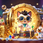 Experience thrilling slots with sunwin's vibrant casino scene featuring gold and treasure.